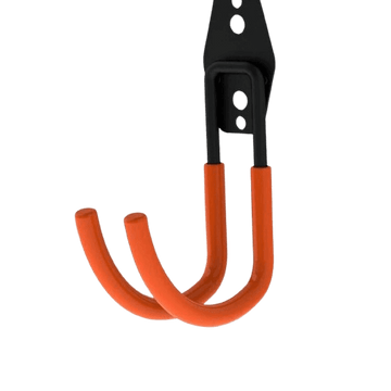 Metal holder in black and orange