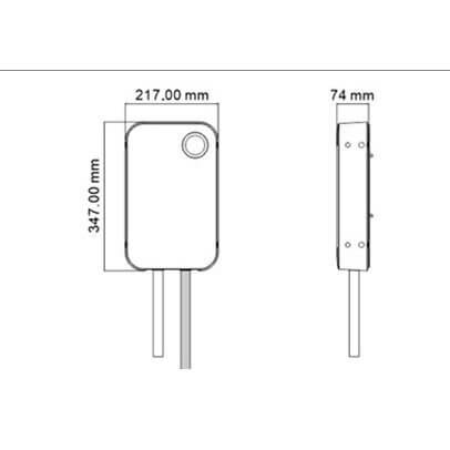 7kW 1-phase wallbox charging station WB20 with Wi-fi function