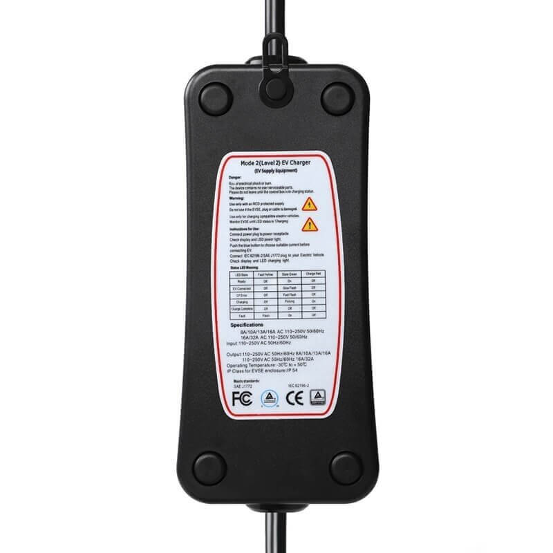 Charging cable 220V - Type 1, 10m ( 16A, 1 phase 3,6 kW)