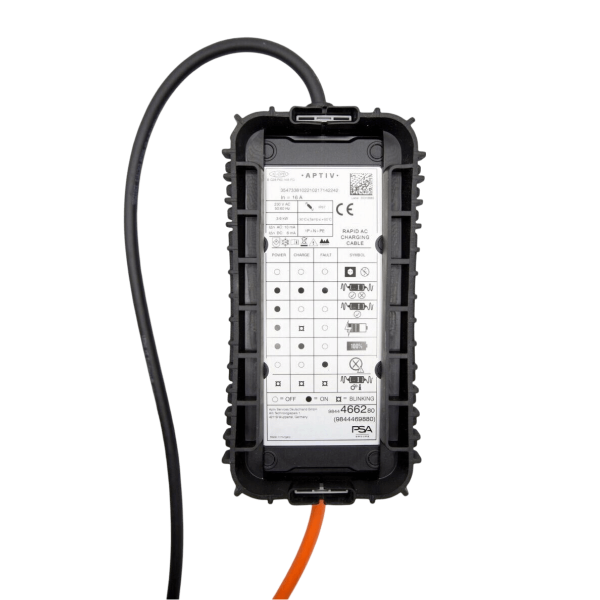 Charging cable 220V - Type 2, fixed 10A charging power 2 kW