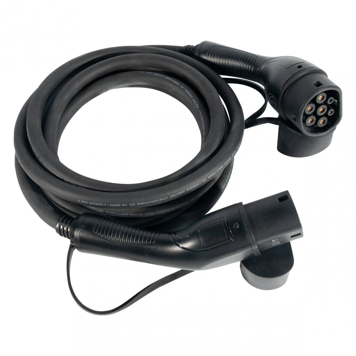 Charging cable 7 m long Type 2 - Type 2 ( 32A, 3 phases, 21 KW )