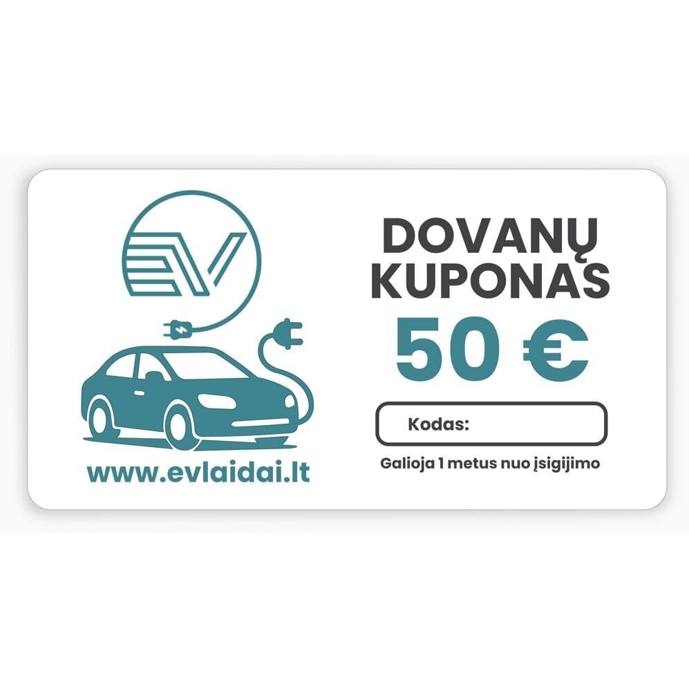 evchargershop Charger accessories Gift Voucher 50 Eur