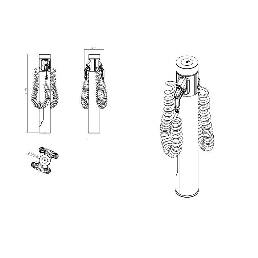 evchargershop Charging station Inbalance Charging Station 2x22 kW
