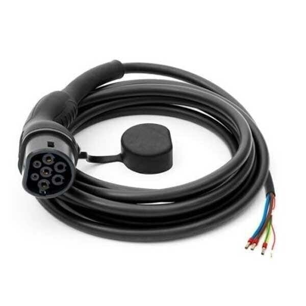 Replacement cable for EV charging station Type 2, 32A, 1 phase, 5m, 7kW