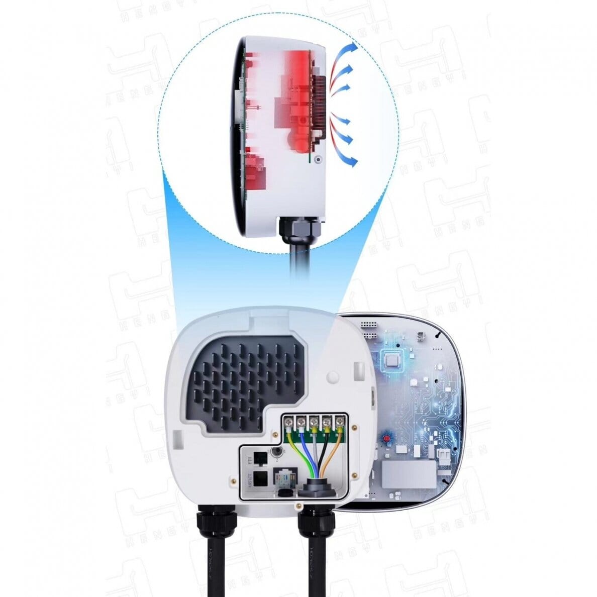 evchargershop Charging station Singlegun wallbox charging station with app 11 kW