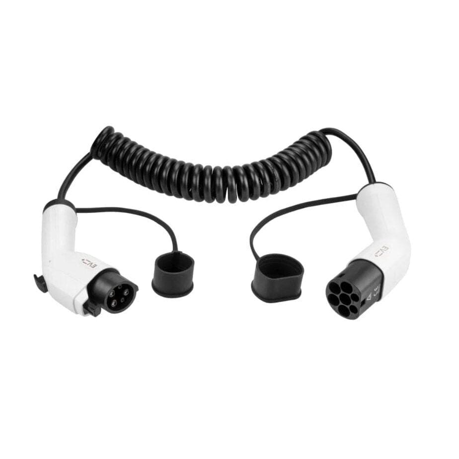 Spiral charging cable Type 2 - Type 1 - ( 32A, 1 phase, 6,6KW )