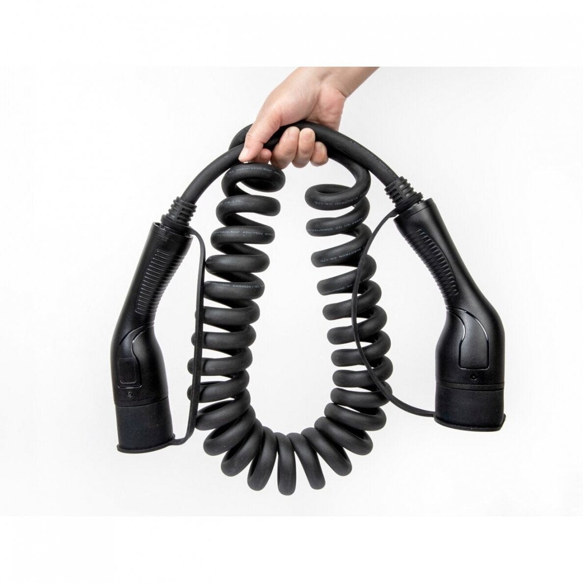 Spiral charging cable Type 2 - Type 2 - ( 32A, 1 phase, 6,6 KW )