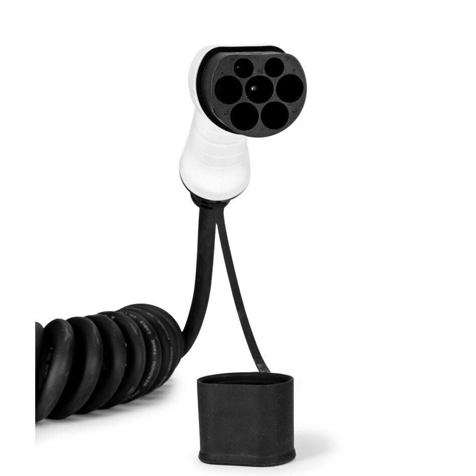 evchargershop Spiral charging cable Spiral charging cable Type 2 - Type 1 - ( 32A, 1 phase, 6,6KW )